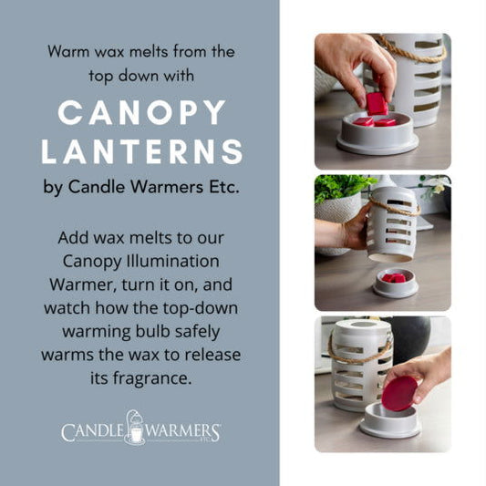 Ceramic Illumination Tart Wax Warmer Geo Canopy