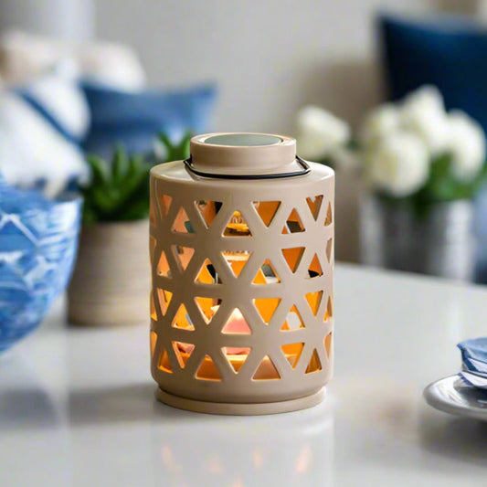 Ceramic Illumination Tart Wax Warmer Geo Canopy